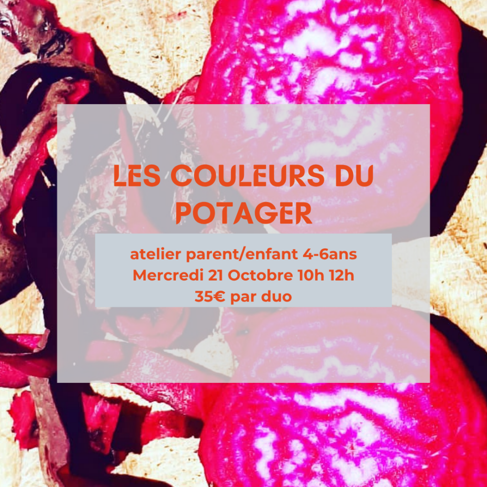 Atelier Les couleurs du potager 4/6ans